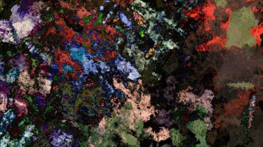 Dijital arazi yüzey pas hareketi renkli resimde