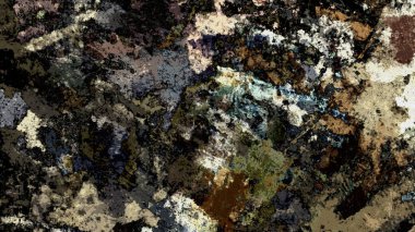 Dijital arazi yüzey pas hareketi renkli resimde