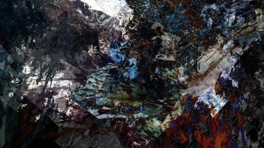 Dijital arazi yüzey pas hareketi renkli resimde