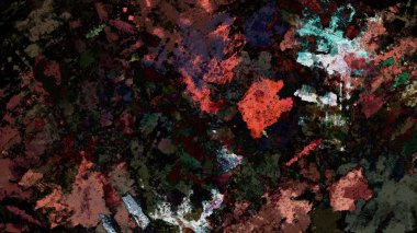 Dijital arazi yüzey pas hareketi renkli resimde