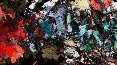 Dijital arazi yüzey pas hareketi renkli resimde