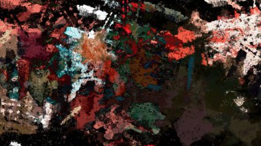 Dijital arazi yüzey pas hareketi renkli resimde