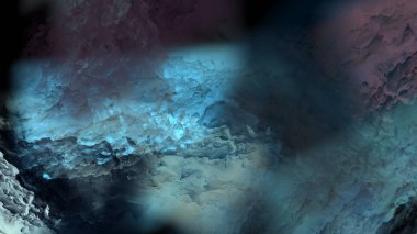 Dijital arazi yüzey pas hareketi renkli resimde