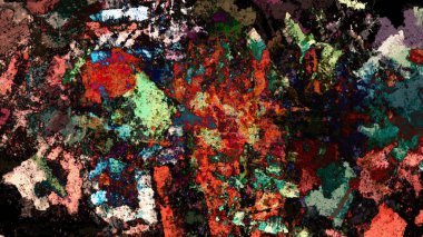 Dijital arazi yüzey pas hareketi renkli resimde