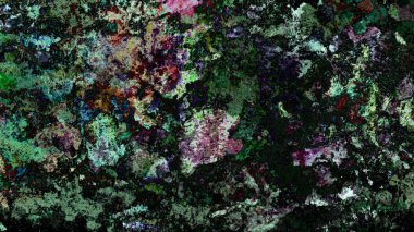 Dijital arazi yüzey pas hareketi renkli resimde