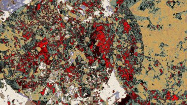 Dijital arazi yüzey pas hareketi renkli resimde