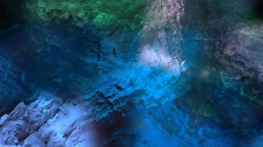 Dijital arazi yüzey pas hareketi renkli resimde