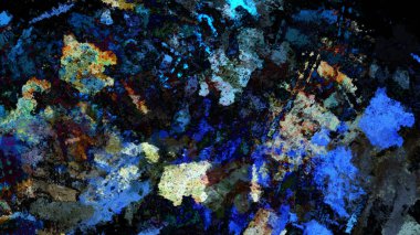 Dijital arazi yüzey pas hareketi renkli resimde