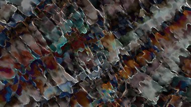 Dijital arazi yüzey pas hareketi renkli resimde