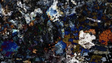 Dijital arazi yüzey pas hareketi renkli resimde