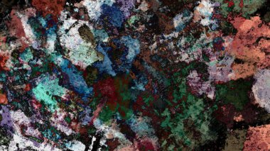 Dijital arazi yüzey pas hareketi renkli resimde