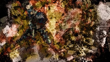 Dijital arazi yüzey pas hareketi renkli resimde