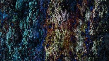 Dijital arazi yüzey pas hareketi renkli resimde