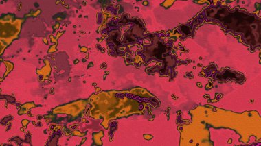 Dijital arazi yüzey pas hareketi renkli resimde