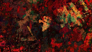 Dijital arazi yüzey pas hareketi renkli resimde