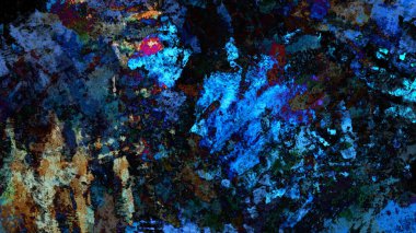 Dijital arazi yüzey pas hareketi renkli resimde