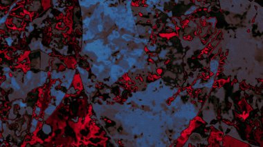 Dijital arazi yüzey pas hareketi renkli resimde