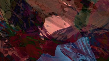 Dijital arazi yüzey pas hareketi renkli resimde