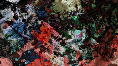 Dijital arazi yüzey pas hareketi renkli resimde