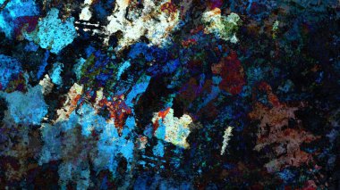 Dijital arazi yüzey pas hareketi renkli resimde