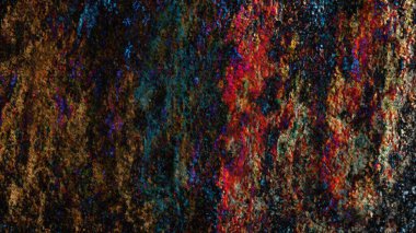 Dijital arazi yüzey pas hareketi renkli resimde