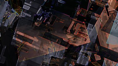 dijital renkli resimde, soyut arazi arka plan