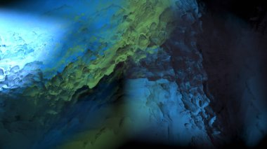 Dijital arazi yüzey pas hareketi renkli resimde