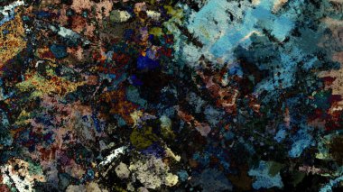 Dijital arazi yüzey pas hareketi renkli resimde