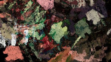 Dijital arazi yüzey pas hareketi renkli resimde