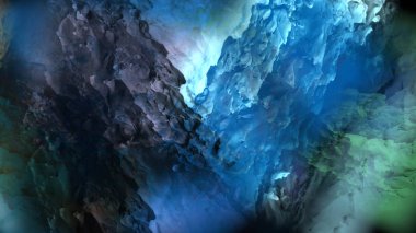 Dijital arazi yüzey pas hareketi renkli resimde