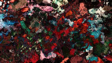 Dijital arazi yüzey pas hareketi renkli resimde