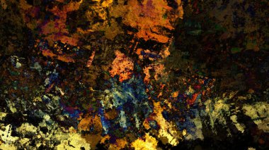 Dijital arazi yüzey pas hareketi renkli resimde