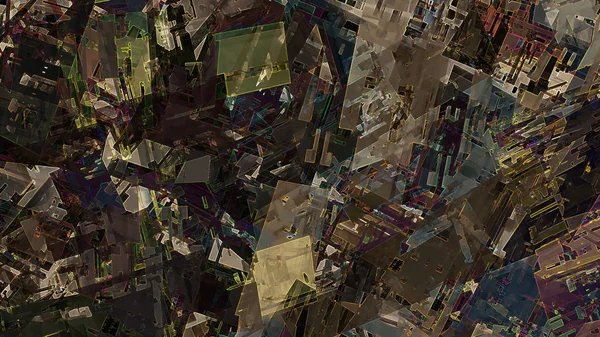 Fondo Abstracto Geométrico Arte Digital — Foto de Stock
