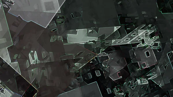 Abstract geometric city urban design futuristic concept digital illustration background