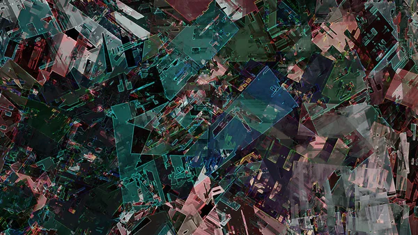Geometrische Abstracte Achtergrond Digitale Kunst — Stockfoto