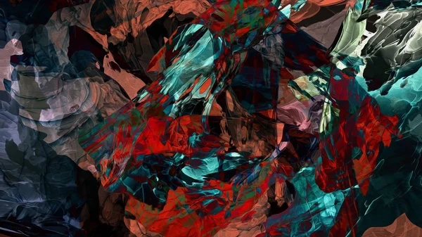 Superficie Del Terreno Digital Oxidación Movimiento Colorido Ilustración — Foto de Stock