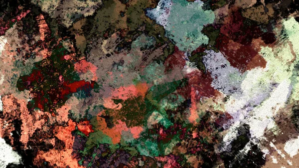 Dijital arazi yüzey pas hareketi renkli resimde