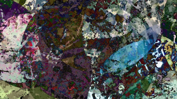 Superficie Del Terreno Digital Oxidación Movimiento Colorido Ilustración —  Fotos de Stock