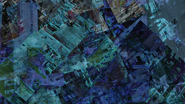 Digitale Kleurrijke Illustratie Abstracte Terrein Achtergrond — Stockfoto