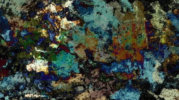 Dijital arazi yüzey pas hareketi renkli resimde