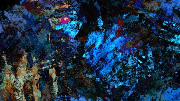 Dijital arazi yüzey pas hareketi renkli resimde