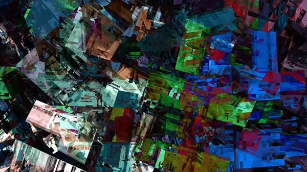 디지털 다채로운 일러스트 — 스톡 사진