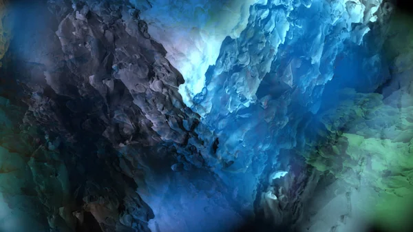 Dijital arazi yüzey pas hareketi renkli resimde