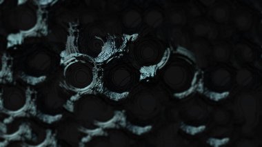 Dijital sanatta uzaylı soyut manzara boyama