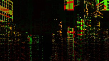 dijital sanatta soyut kentsel arka plan