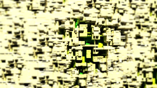 Творческие Геометрические Городские Здания Абстрактный Фон Цифровом Искусстве — стоковое фото