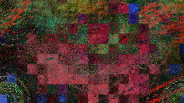 Digitale Abstracte Illustratie Van Kleurrijke Oppervlakte Achtergrond — Stockfoto
