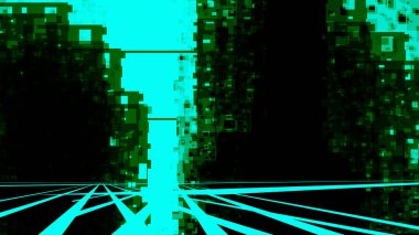 dijital sanatta soyut kentsel arka plan