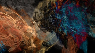 gerçeküstü arka plan dijital soyut çizimi