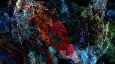 gerçeküstü arka plan dijital soyut çizimi